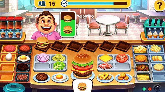 Burger Making Game Gameplay and Commentary 